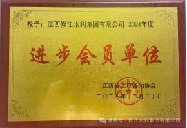 喜報 | 修江水利集團榮獲 2024 年度江西省工程咨詢協會進步會員單位稱號
